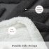  US Direct  CAROMIO Sherpa Fleece Soft Plush Jacquard Fluffy Throw Blanket   Grey