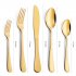  US Direct  CIBEAT 20 Piece S592 Stainless Steel Kitchen Flatware Set   Gold