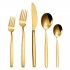  US Direct  CIBEAT 20 Piece Stainless Steel Kitchen Flatware Set   Gold