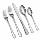 [US Direct] CIBEAT 20 Piece S592 Stainless Steel Kitchen Flatware Set - Silver