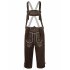 US Direct  CLEARLOVE Men s Stylish Embroidery Strap Pants Vintage Faux Fleece Party Dress Pants for Oktoberfest Black S