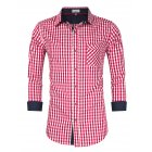US CLEARLOVE Men Mosaic Plaid Shirt Upgraded Classic for Beer Festival