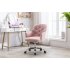  US Direct  COOLMORE Linen Swivel Shell Chair for Living Room  Modern Leisure Arm Chair  Office chair   Pink  Linen