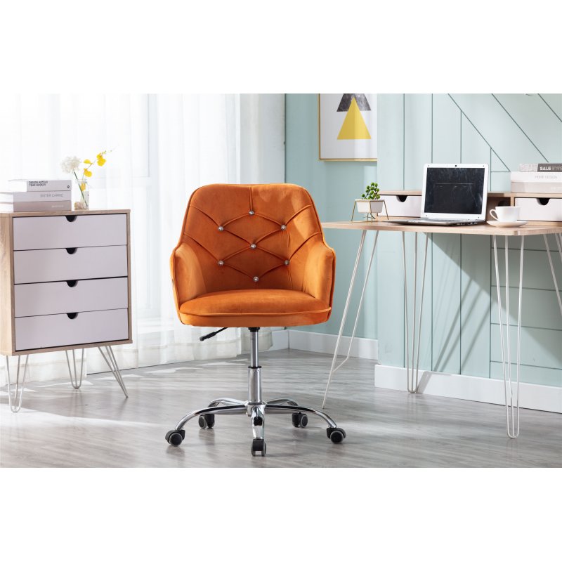 US COOLMORE Velvet Swivel Shell Chair for Living Room, Modern Leisure Arm Chair ,Office chair Light Blue  Velvet