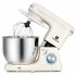  US Direct  COSVALVE 660w Kitchen  Machine 6 Speeds Low Noise Mixing Pot Kitchen Stand Mixer With Blue Led Light For Baking White