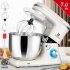  US Direct  COSVALVE 660w Kitchen  Machine 6 Speeds Low Noise Mixing Pot Kitchen Stand Mixer With Blue Led Light For Baking White