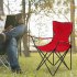  US Direct  Camping  Chair Engineering Mechanics Design Iron Tube 600d Oxford Cloth Small Simple Foldable Chair 80x50x50 Red