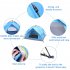  US Direct  Camping  Tent 4 side Double layer Double door Hydraulic Easy Setup Tent blue