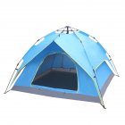 [US Direct] Camping  Tent 4-side Double-layer Double-door Hydraulic Easy Setup Tent blue