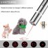  US Direct  Cat Toy Red Led Light Pointer Pet Toy Stainless Steel Usb Charging Interactive Indoor Toy For Cat Dog silver