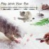  US Direct  Cat Toy Red Led Light Pointer Pet Toy Stainless Steel Usb Charging Interactive Indoor Toy For Cat Dog silver