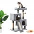  US Direct  Cat Tree Apartment with Sisal Grab Bar  Grab Board  Plush and Double Room  Cat Tower Furniture  Kitten Activity Center  Kitten Play House   10  discou