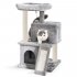  US Direct  Cat Tree Sisal Scratching Post Kitten Furniture Plush Condo Playhouse with Dangling Toys Cats Activity Centre