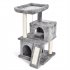  US Direct  Cat Tree Sisal Scratching Post Kitten Furniture Plush Condo Playhouse with Dangling Toys Cats Activity Centre