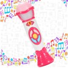 [US Direct] Children Microphone Toy Kids Singing Microphone Voice Changer Princess Pink Style Microphone