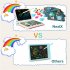  US Direct  Children 2 in 1 Lcd  Writing  Tablet  Electronic Graffiti Colorful Drawing Board Educational Toys  For Toddler Preschool Learning As shown