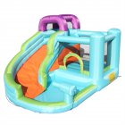  US Direct  Children Inflatable Bounce House Bouncy Castle With Pool Areaslide Rock Climbing Wall Jumping Area 3 75x3x2 15m  without Fan  blue