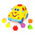 US Children Battery Operated Intelligent Fruit Blocks Car Toy, Bump and Go Action, Light and Music