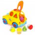  US Direct  Children Battery Operated Intelligent Fruit Blocks Car Toy  Bump and Go Action  Light and Music