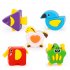  US Direct  Children Battery Operated Smart Bus Animals Blocks Toy  Bump and Go Action  Light and Music
