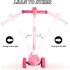  US Direct  Children  Scooter Safety 3 wheel Balance Bike Detachable Basket Automatically Light Wheels Soft Handle Adjustable Height Scooters Pink