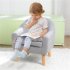  US Direct  Children  Sofa For Single Kid With Detachable Cushion Household Furniture For Living Room gray
