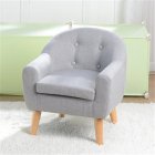  US Direct  Children  Sofa For Single Kid With Detachable Cushion Household Furniture For Living Room gray