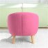 US Direct  Children  Sofa For Single Children With Detachable Cushion Household Furniture For Living Room rose Red