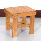 [US Direct] Children  Stool Bamboo Step Stool For Kids Household Seat Furniture Accessories Wood color