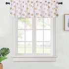 [US Direct] Christmas Elements Decorative Window Valances Home Decoration for Kitchen/Bedroom/Living Room/Bathroom, etc
