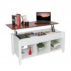 US Coffee Table Lift Top Wood Home Living Room Lift Top Storage Coffee Table Hidden Compartment Lift Tabletop <span style='color:#F7840C'>Furniture</span> white