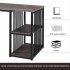 US Direct  Computer  Desk For Small Spaces With Shelves 55 Inch Gaming Desk Office Desk For Home Office  brown 