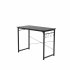  US Direct  Computer Desk Study Writing Desk 40     for Home Office and School   Industrial Simple Style Black  Metal Frame  Black