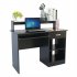  US Direct  Computer Desk Modern Style 15mm Particle Board Writing Desk Table With Storage Drawer Shelf For Home Office Workstation black