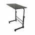  US Direct  Computer Table Black Desktop Black Pipe Rack Standing Desk Adjustable Height Movable Table black