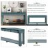  US Direct  Console Table For Entryway Hallway Sofa Table With Storage Drawers And Bottom Shelf khaki