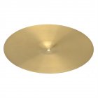 [US Direct] Copper Alloy 18-inch Drum Cymbal Ride 0.8mm Thickness Cymbal Gong Band Percussion Musical Instrument Toy gold