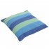  US Direct  Cotton Canvas Hanging Rope  Chair With Pillow Stripe Style Home Decoration Blue