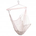 [US Direct] Cotton Rope Hanging  Chair Sky Chair Swing For Indoor Outdoor Garden Yard Beige