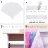  US Direct  Curly Willow Table Skirt Tulle Ruffle Table Skirt for Baby Shower Wedding Birthday Party 6FT