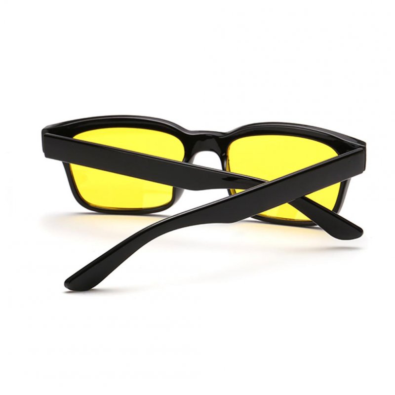 US Cyxus Anti Blue Light Computer Glasses for Blocking UV Eye Strain Headache, Reading Eyewear (8065T01, Bright Black) Block Droplets Black - Yellow Lens_M