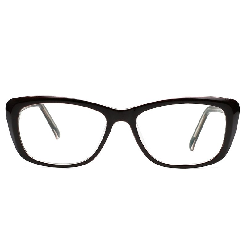 US Cyxus Anti Blue Light Computer Glasses for Blocking UV Eye Strain Headache, Reading Eyewear (8065T01, Bright Black) Block Droplets Tea_M