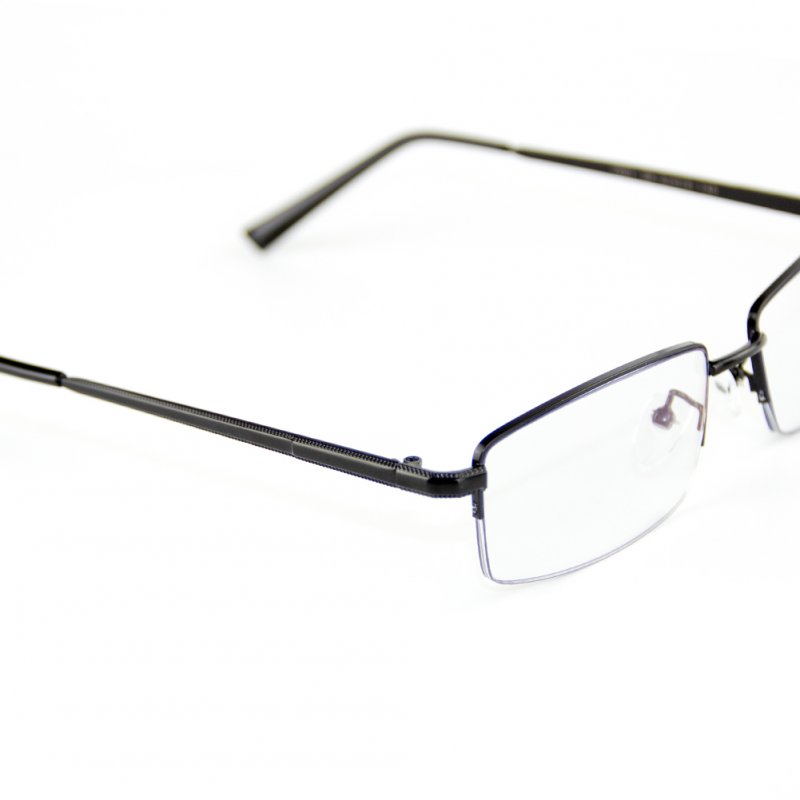 US Cyxus Anti Blue Light Computer Glasses for Blocking UV Eye Strain Headache, Reading Eyewear (8065T01, Bright Black) Block Droplets Black_M