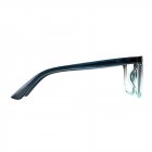 [US Direct] Cyxus Anti Blue Light Computer Glasses for Blocking UV Eye Strain Headache, Reading Eyewear (8065T01, Bright Black) Block Droplets Green Gradient_M