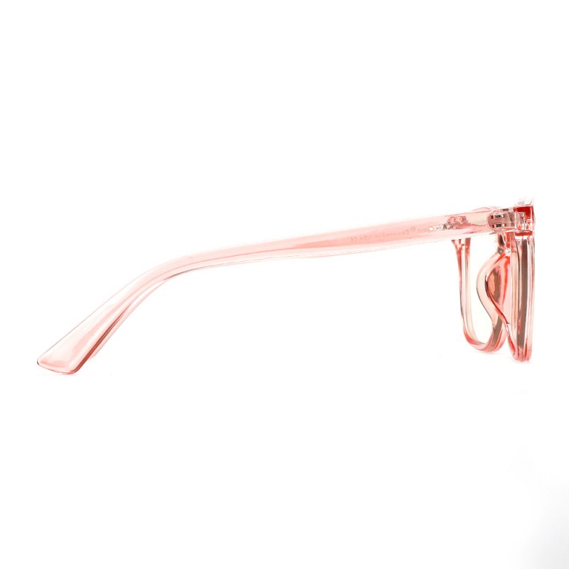 [US Direct] Cyxus Anti Blue Light Computer Glasses for Blocking UV Eye Strain Headache, Reading Eyewear (8065T01, Bright Black) Block Droplets Pink_M