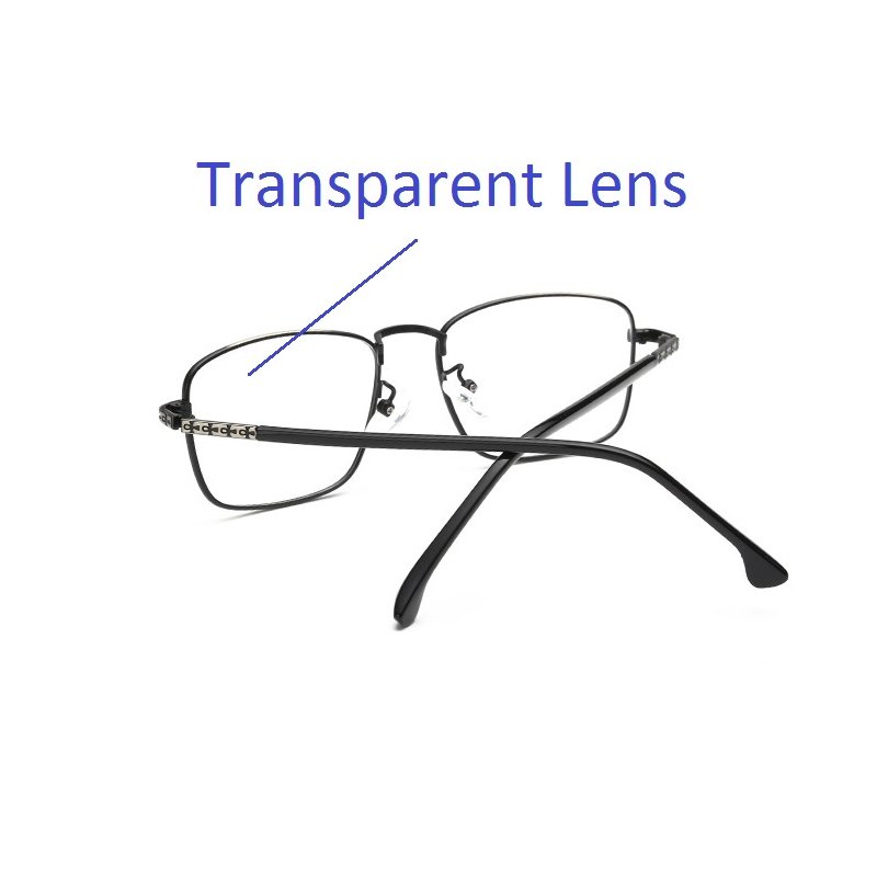 [US Direct] Cyxus Blue Light Blocking [Lightweight TR90] Glasses Anti Eye Strain Headache Computer Eyewear, Unisex (8323T01, Black) Block Droplets Black_M