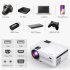  US Direct  DBPOWER L21 LCD Video Projector with Carrying Case  6000L 1080P Supported Full HD Projector Mini Movie Projector with HDMIx2 USBx2  Compatible with 