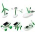  US Direct  DIY 6 in 1 Solar Educational Kit Toy Boat Fan Car Robot Power Moving Dog