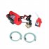  US Direct  Dcfd40b 12v Electric Diesel Fuel Transfer Pump Fuel Kit Kerosene Extraction Motor With Hose Filter For Biodiesel silver black red