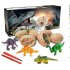 US Direct  Dinosaur Egg Digging Set Easter Archaeology Science STEM Gift Kids Educational Toys Set Multicolor